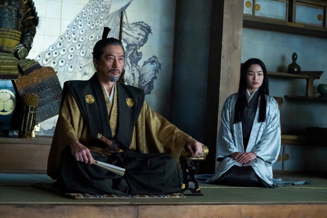 Hiroyuki Sanada and Anna Sawai in 
