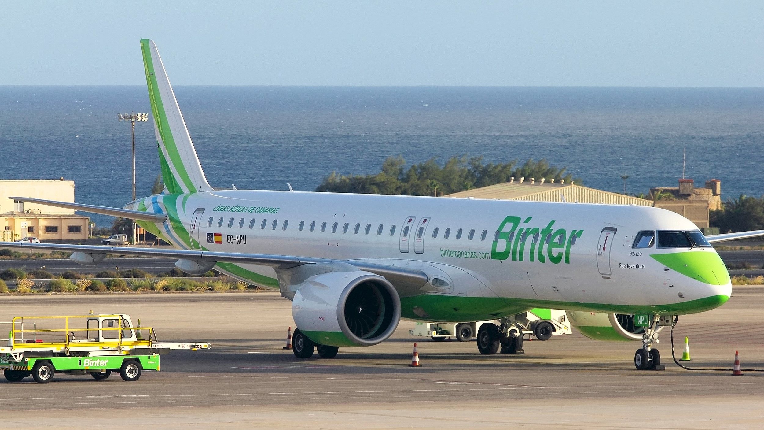 Binter Canarias Embraer E195-E2 at home base Gran Canaria Airport LPA