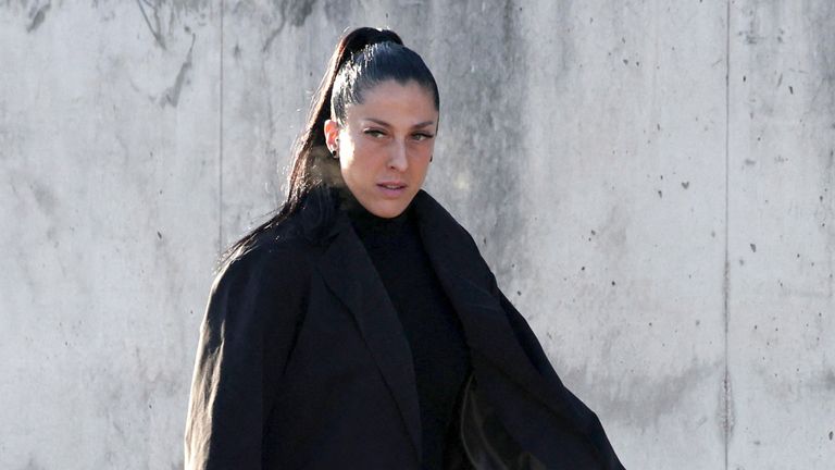 Jenni Hermoso arrives on the first day f the trial of Luis Rubiales.
Pic: Reuters
