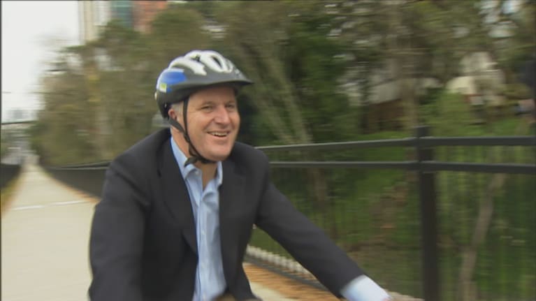 Then Prime Minister John Key in 2014. 