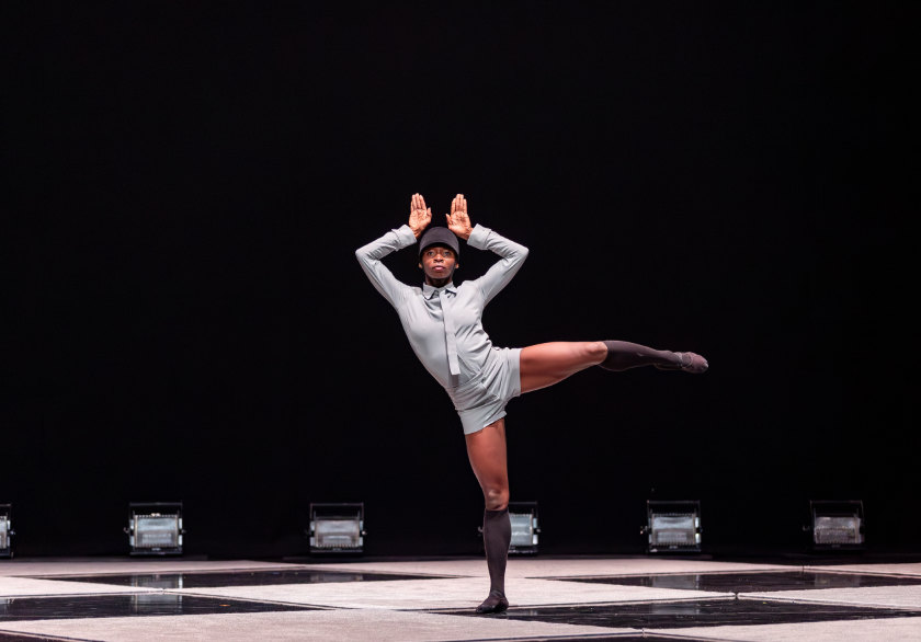 Dancer performing solo