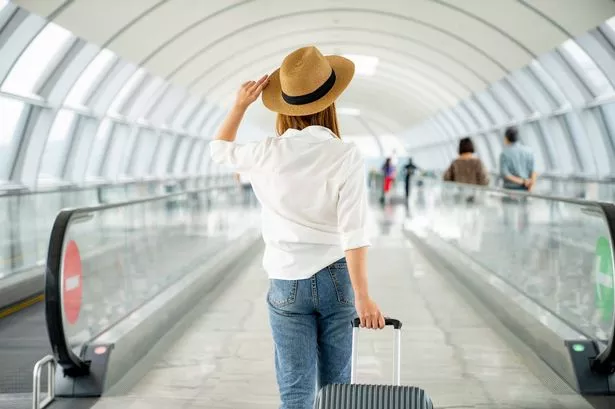 Woman at airport