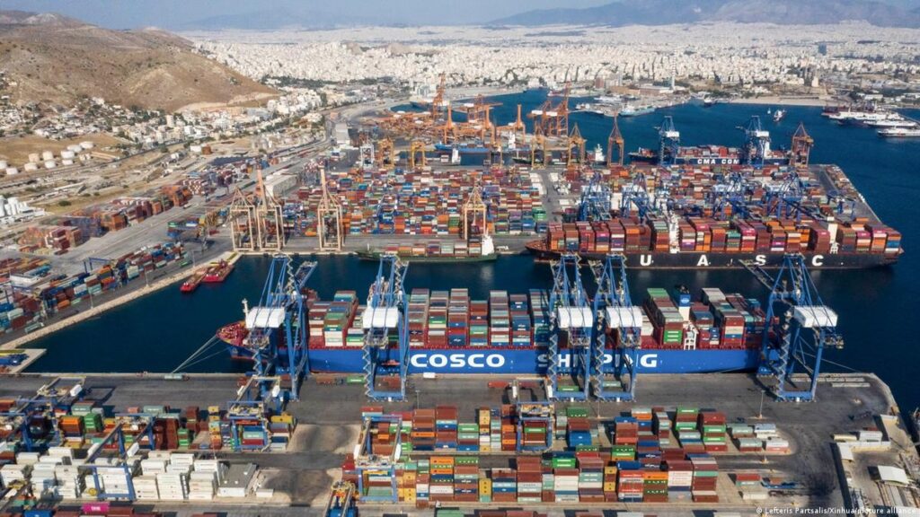 port of piraeus greek trade deficit chinese investment