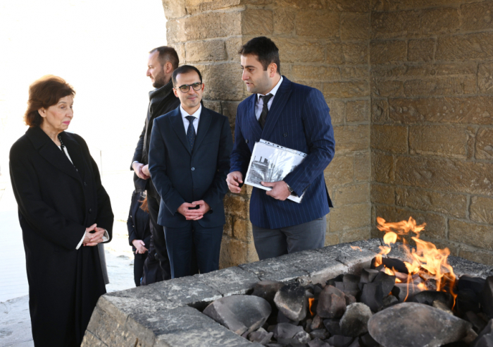 President of North Macedonia visits Ateshgah Temple in Baku