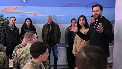 'It’s cold as shit': US vice-president arrives in Greenland – video