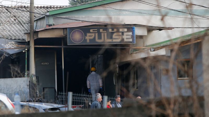 Pyrotechnics blamed as fire rips though North Macedonia nightclub, killing 59 people