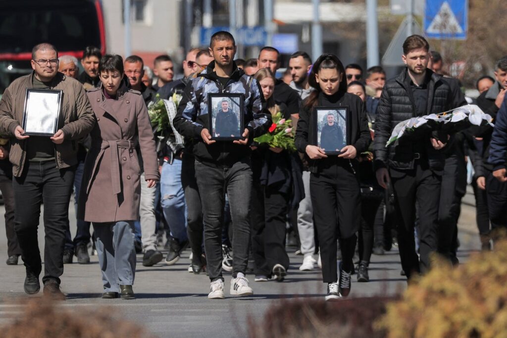 A nation in mourning, North Macedonia holds mass funerals for young victims of nightclub fire