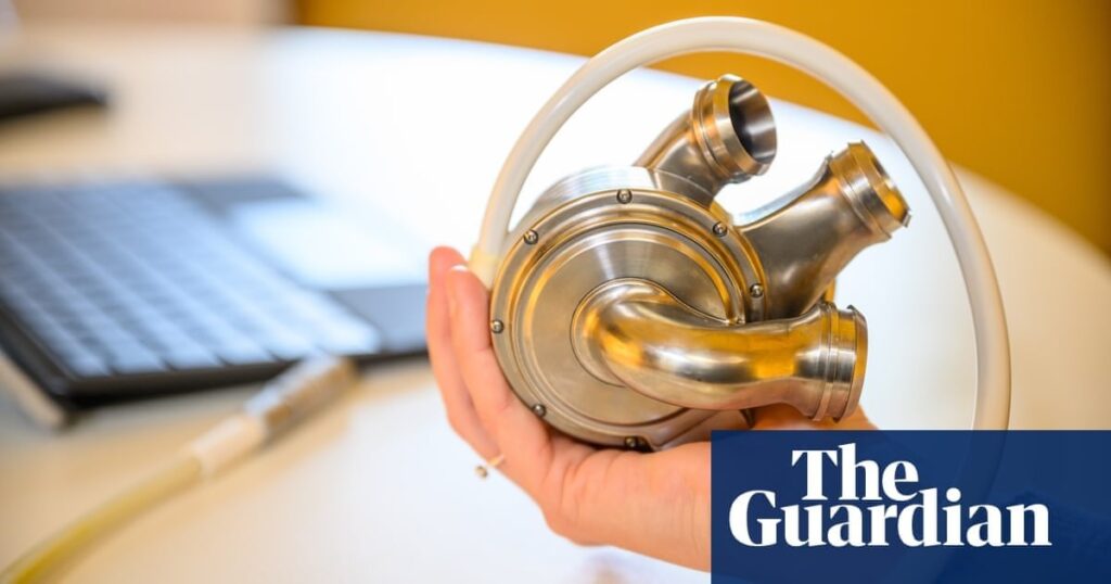 Australian man survives 100 days with artificial heart in world-first success | Sydney surgeons ‘enormously proud’ after patient in his 40s receives the Australian-designed implant designed as a bridge before donor heart