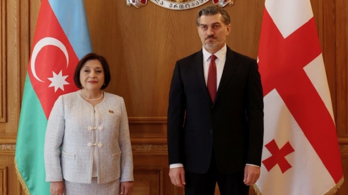 President of Georgia Mikheil Kavelashvili meets with the Speaker of Milli Majlis of the Republic of Azerbaijan