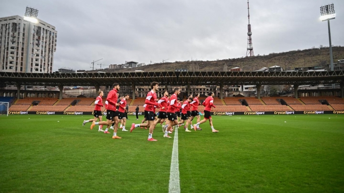 Fans will be able to watch the Georgian national football team match on a big screen at Republic Square