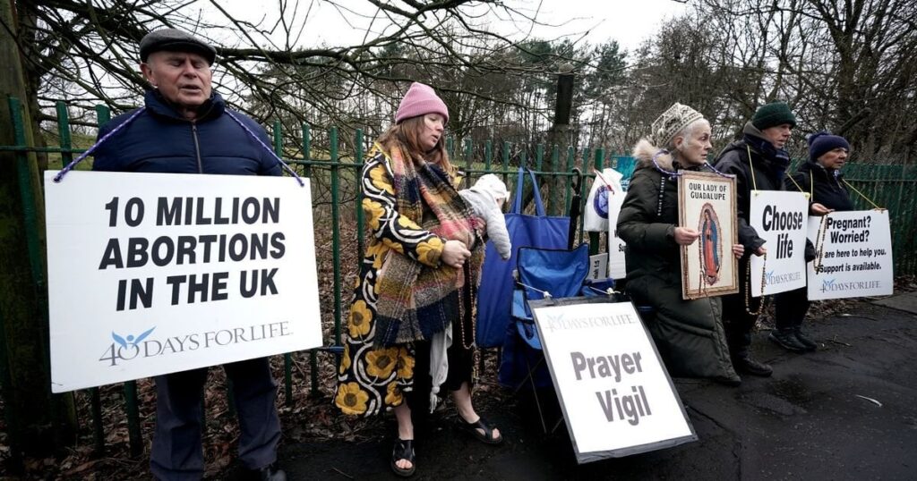 Anti-abortion religious protesters branded 'disgusting' as locals confront group