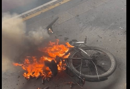 Tube union threatens strike unless e-bikes are banned from London Underground after platform blaze