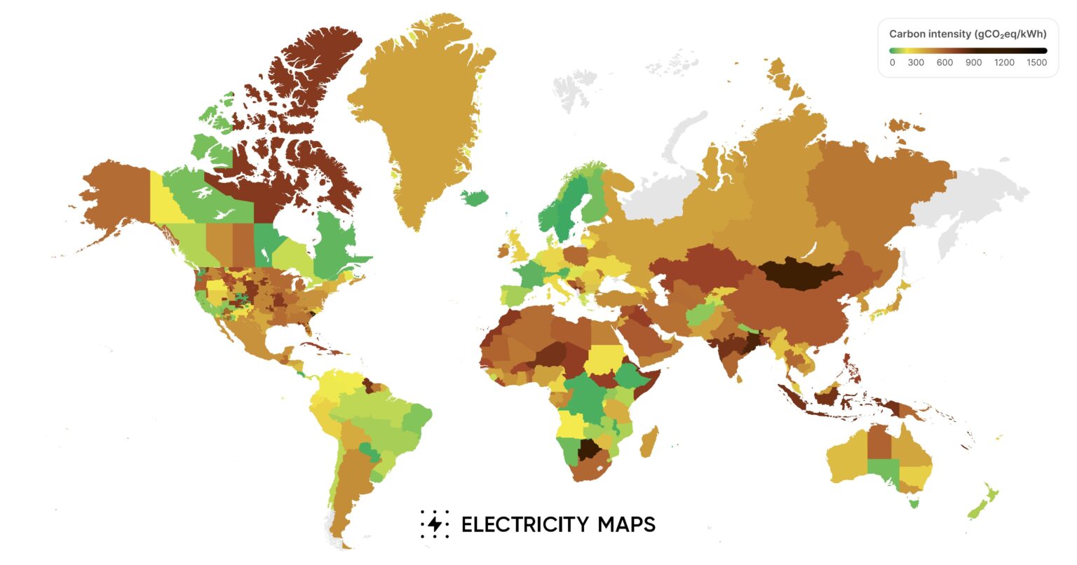 Interactive map showing where your energy comes from, both origin and source (Nuclear, biomass, coal, etc.)