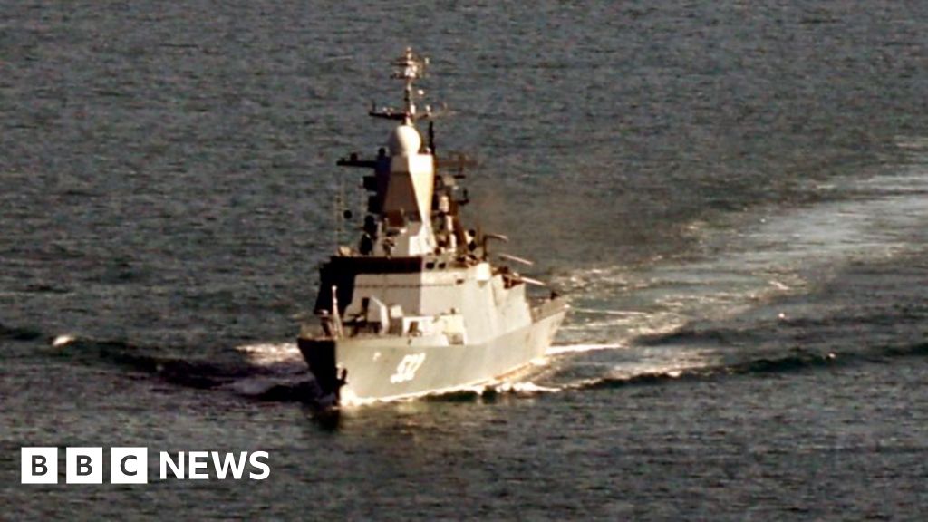 Russian warship tracked in British waters by Royal Navy
