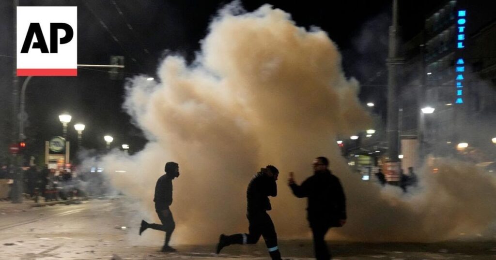 Protests turn violent in Greece over deadly 2023 train crash | Ap Video