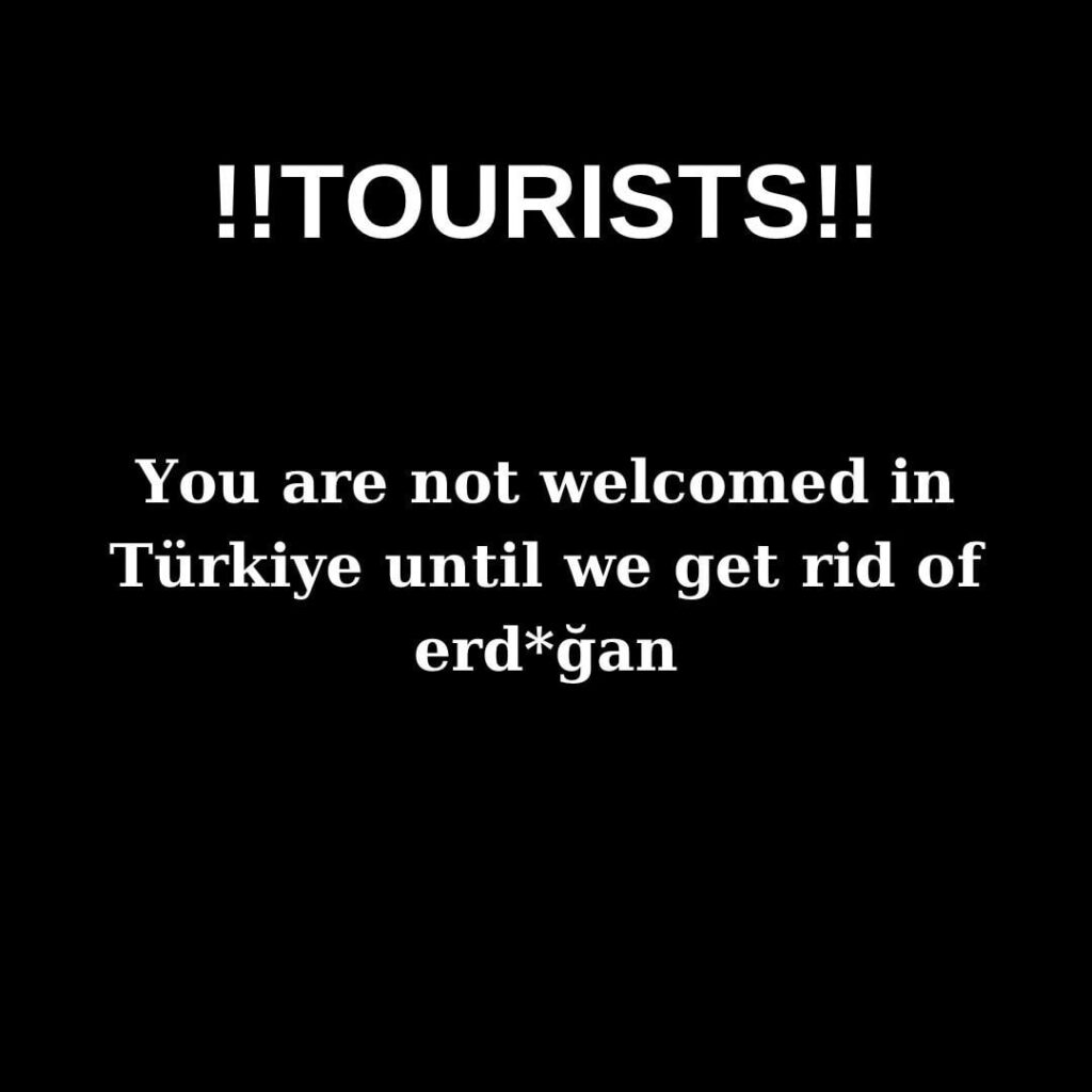 Don’t come to Turkey