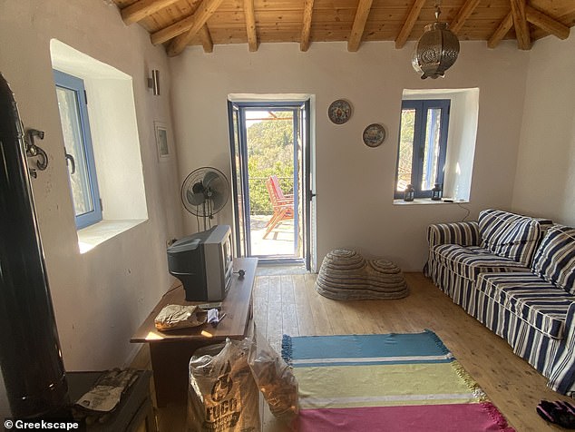 Cosy: The interior of the property is light and airy