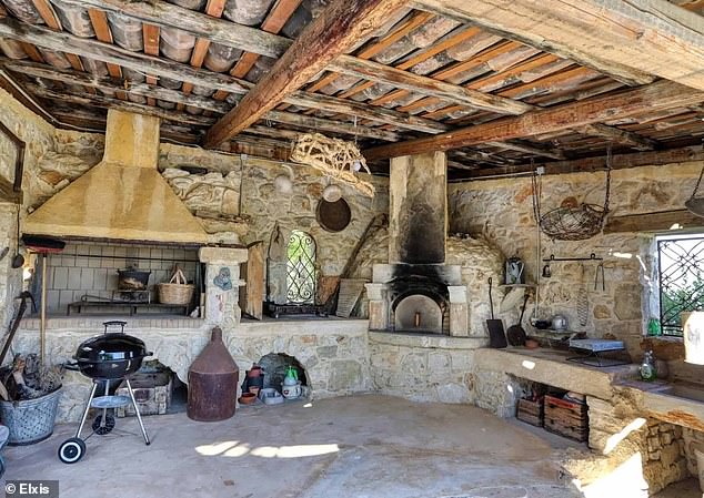 Rustic chic: The property in Piskokefalo is packed full of character and period charm