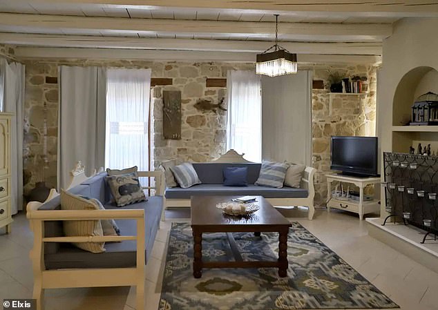 Relaxed living: The one-bed property is on sale via Elxis for €250,000
