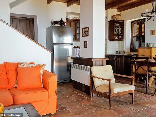 Open-plan: The property in Neochori is ready to move straight into