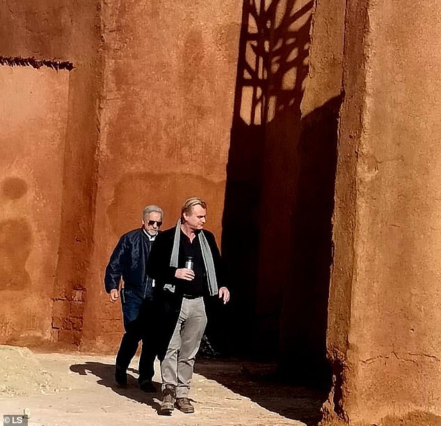 And Christopher Nolan himself was seen on set