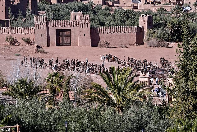 The movie's big budget seems to be coming in handy for the huge scenes that are being filmed across different countries