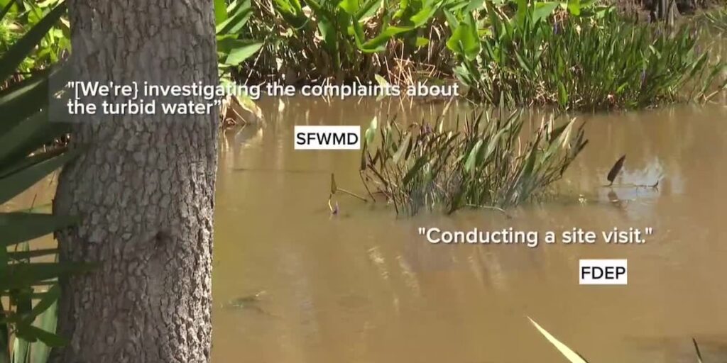 Murky water behind local hospital sparks concern