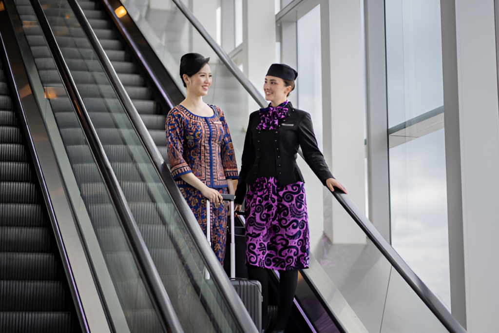 Air New Zealand and Singapore Airlines Celebrate 10 Years of Partnership Air New Zealand and Singapore Airlines cabin crew members.