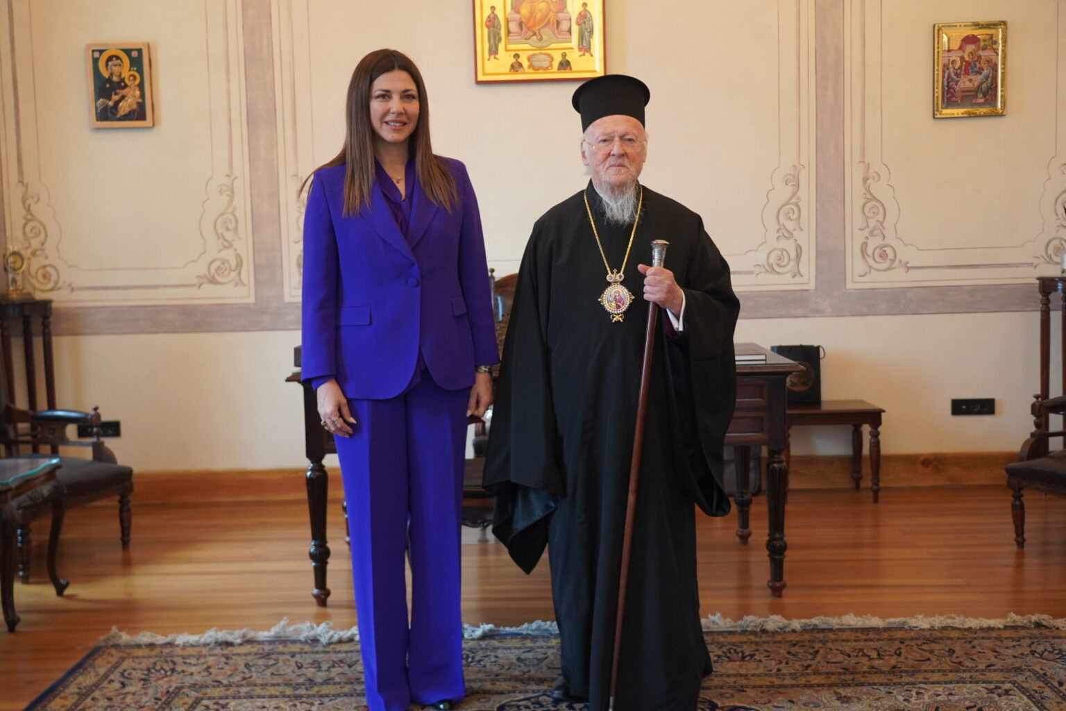 Ecumenical Patriarch receives Greece’s Minister of Education, Sofia Zacharaki Ecumenical Patriarch receives Greece’s Minister of Education, Sofia Zacharaki