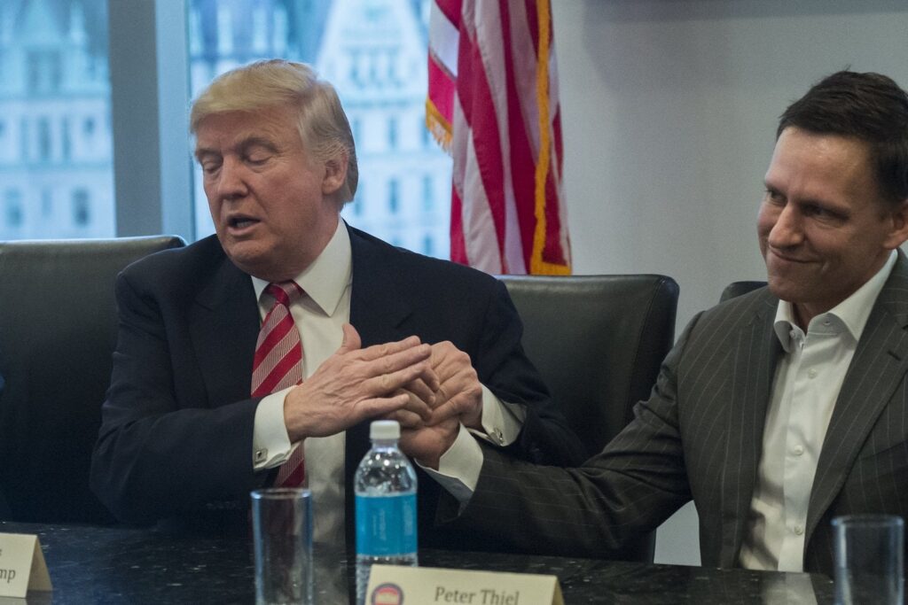 The Crypto-industry is using hundreds of millions of dollars to advance its agenda in Washington, that the US is in long-term decline and the alternative is new 'network state' territories around the world governed by business owners.