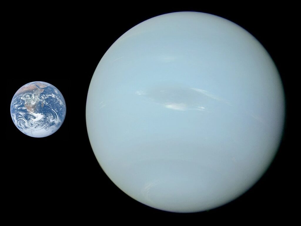 The Wiki image of Earth and Neptune size comparison is not accurate