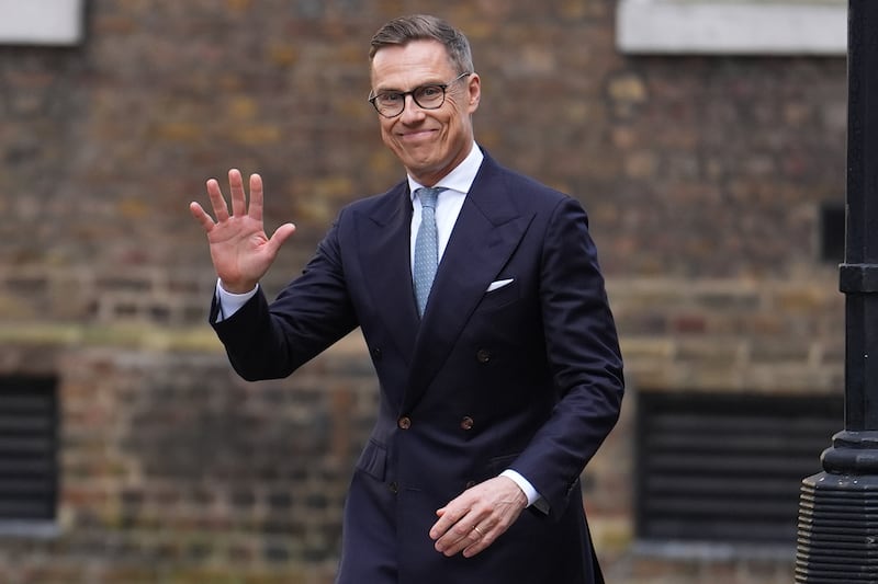 President of Finland Alexander Stubb, arriving at Downing Street, London, ahead of bilateral talks with Prime Minister Sir Keir Starmer