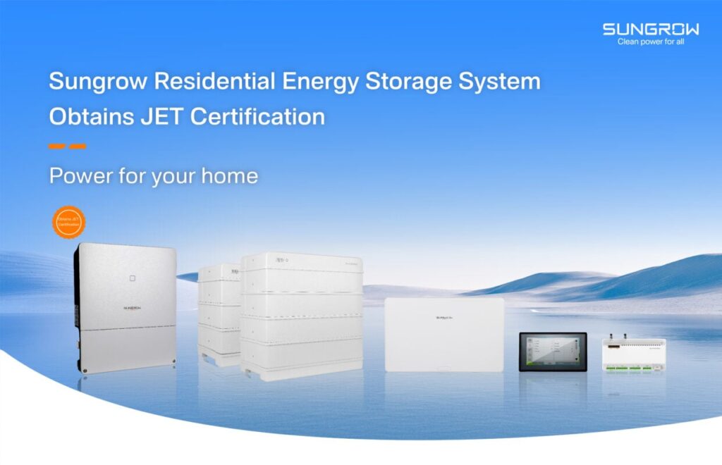 Sungrow residential ESS achieves JET certification in Japan