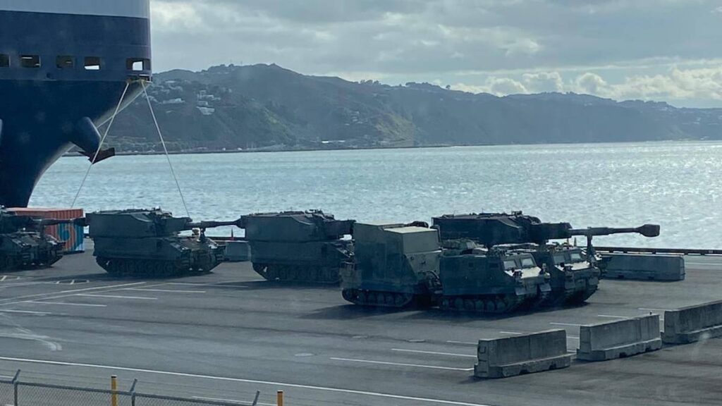 Why military vehicles were seen on Wellington’s waterfront