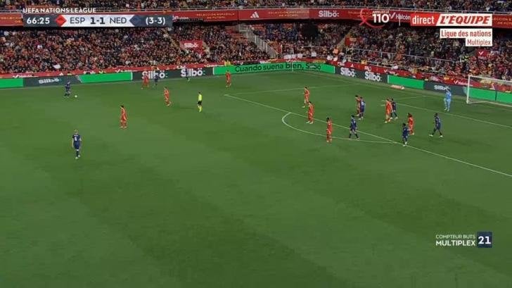 Spain [2]-1 Netherlands [4-3 on agg.] - Mikel Oyarzabal 67 ' - Better narrated in French -