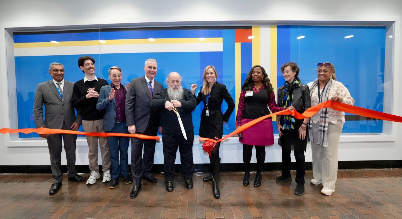 Large-Scale Abstract Expressionist Painting Installed at NYC Health + Hospitals/Lincoln