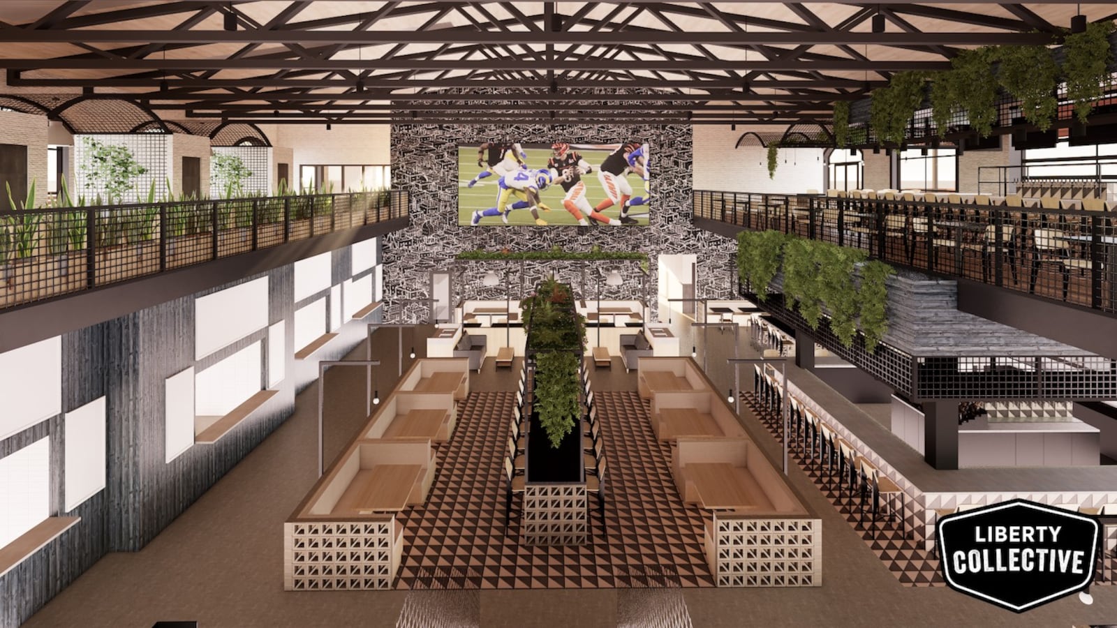 One of the region’s most unusual sports, entertainment and food developments had to delay its previously announced opening this month but officials with the Liberty Collective say the additional wait will be worth it. The unique hybrid project being constructed next to the Lakota East High School campus has seen construction delays due to weather, Charissa Brinkman, spokeswoman for the Liberty Collective told the Journal-News this week. (Provided Rendering)