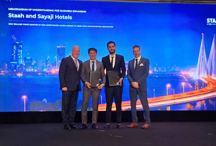 New Zealand’s STAAH and Sayaji Hotels Sign Strategic MoU, Strengthening Hospitality Technology Collaboration in India