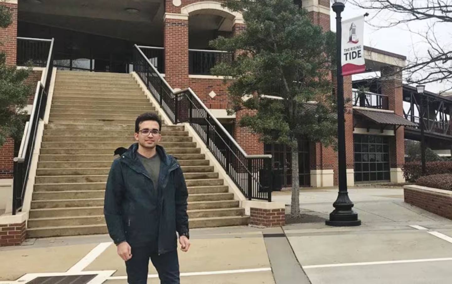 Alireza Doroudi on the University of Alabama’s campus.