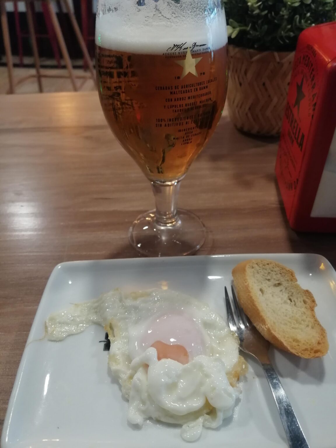 Y the tapa huevo Fried.. Joer q frior!!!