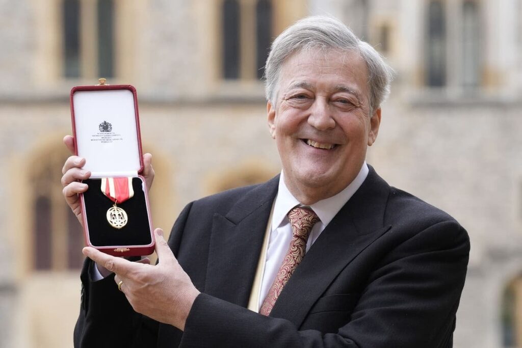 Sir Stephen Fry ‘chuffed to the heavens’ to receive knighthood