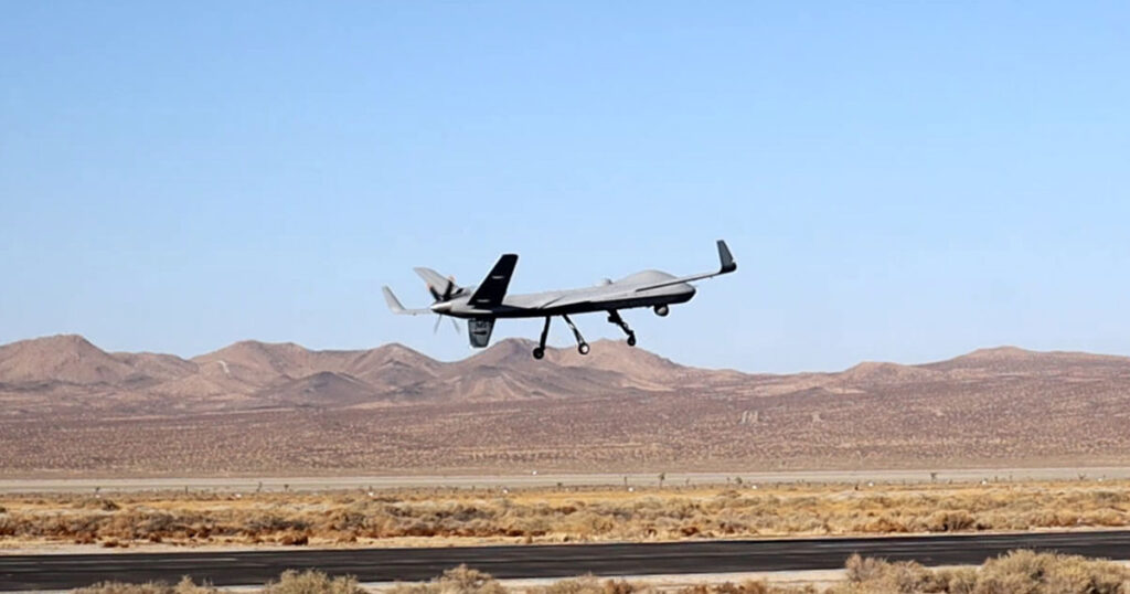 GA-ASI Completes First Flight of Belgium