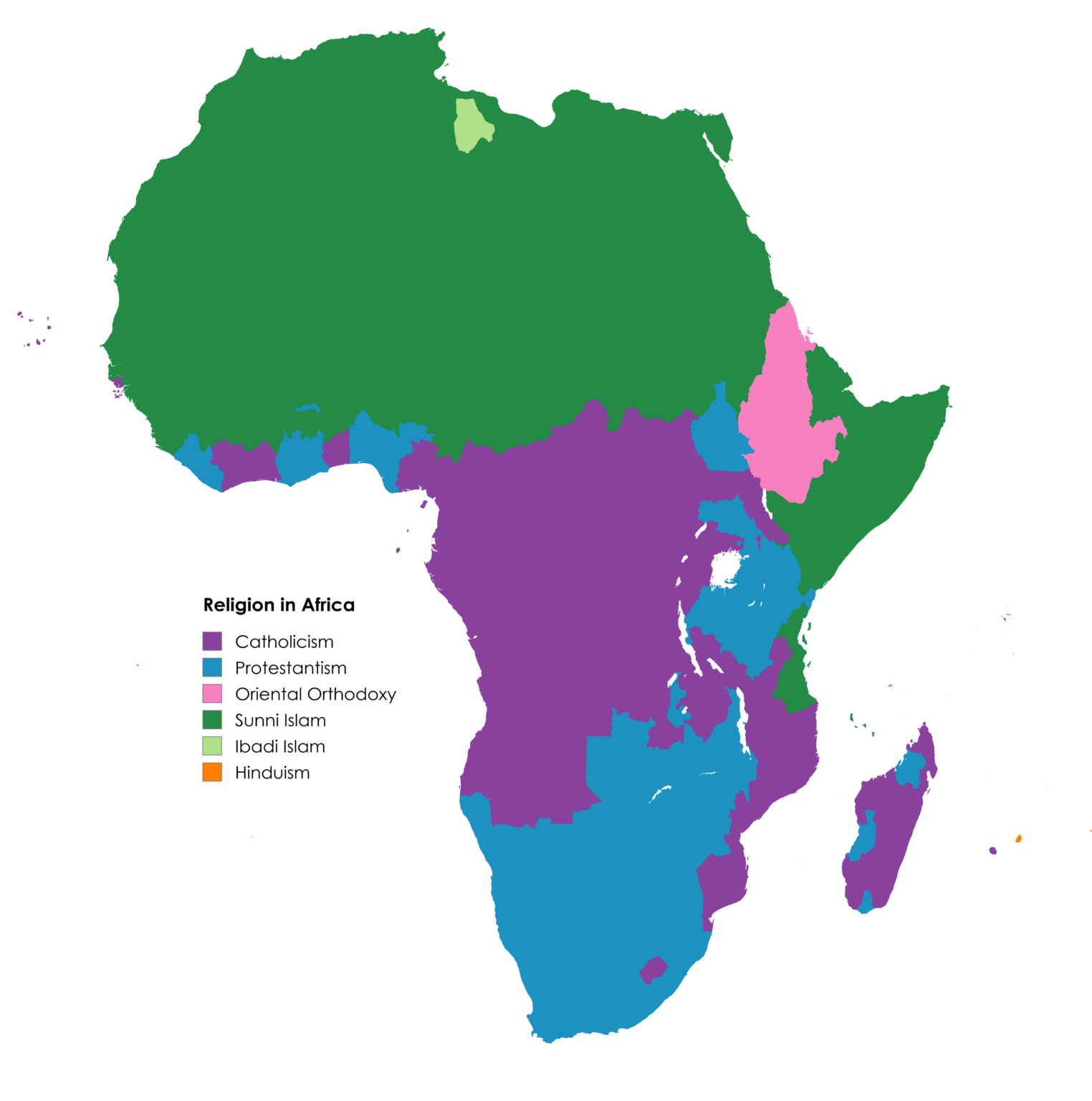 Religion in Africa [OC]