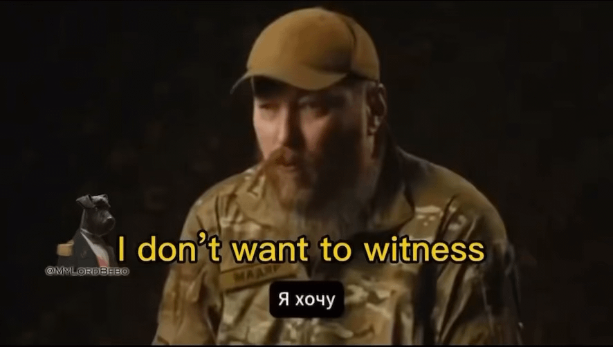 UA POV: "I don't want to witness what will happen to Ukraine after the end of the war. 3 days after the end of the war, I'll take some guys and we'll leave Ukraine" - Madyar, perhaps the most famous drone commander in the war.