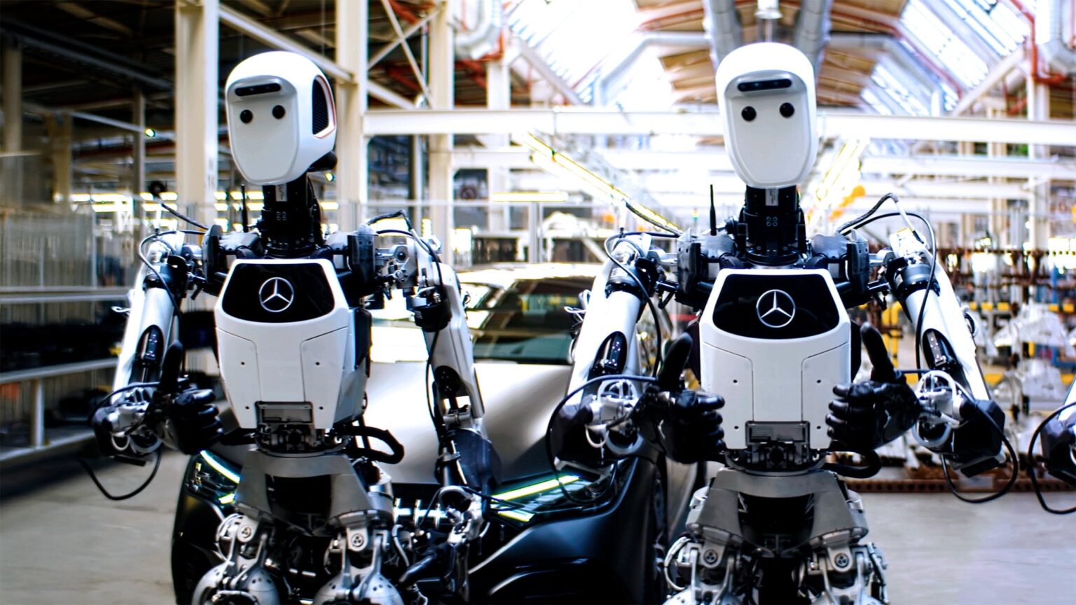 Mercedes Puts Humanoid Robots To Work At Berlin Production Site - The robots are being used to perform repetitive tasks and initial quality checks