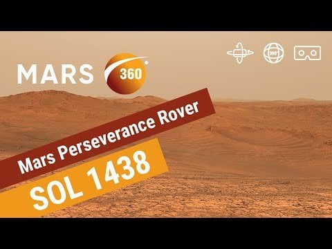 Mars 360: NASA's Mars Perseverance Rover - Sol 1438 (360video 8K)