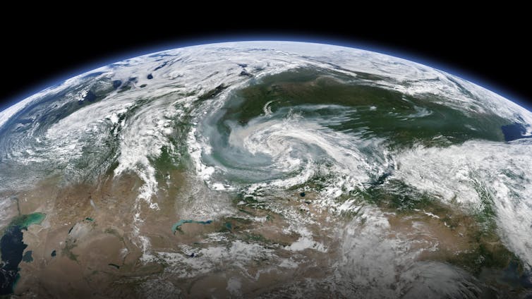 view of Earth from space