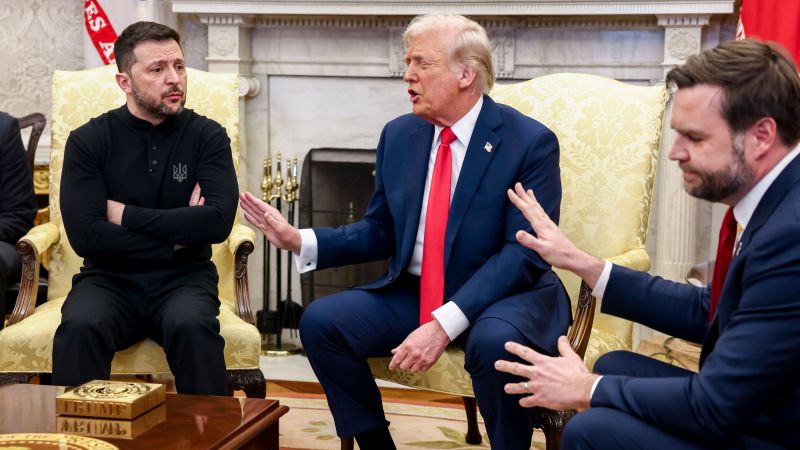 Trump, Vance castigate Zelensky in tense Oval Office meeting