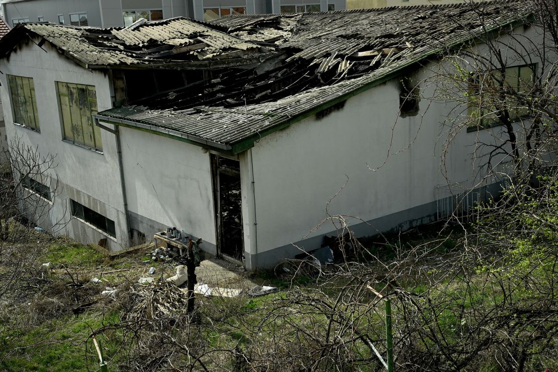 Photographs of the venue show that the fire severely damaged the nightclub's roof.