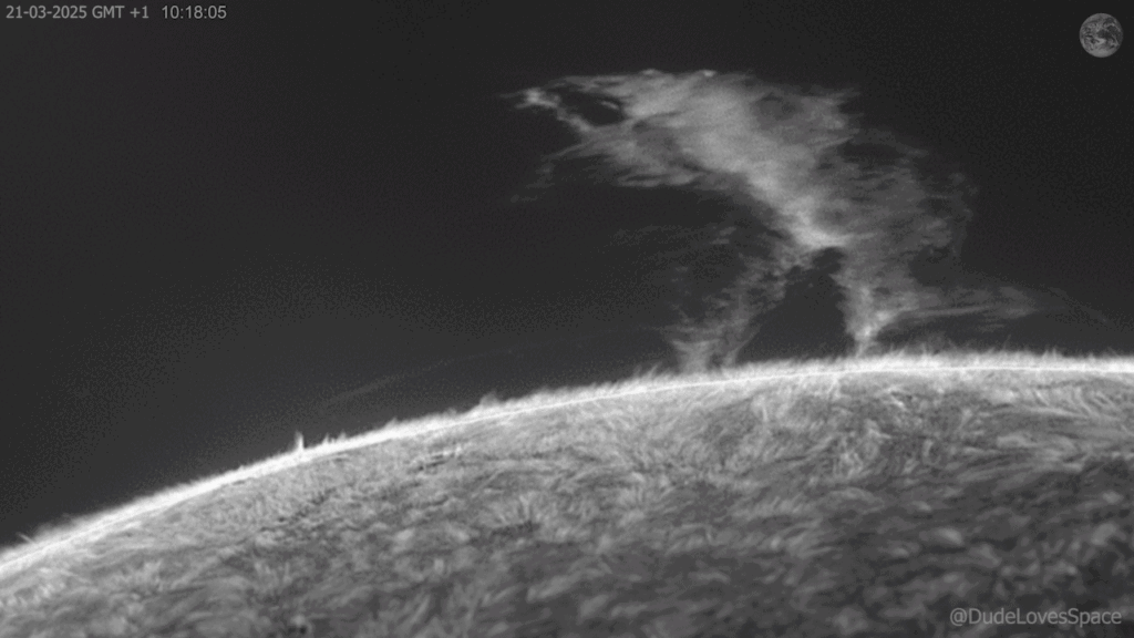 Massive Looping Solar Prominence Captured With My Telescope - March 21